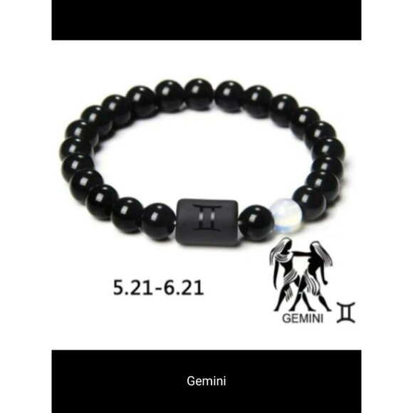 NWT - Gemini Tiger Eye Stone Bead Bracelet (SKU 0109) - Picture 1 of 6